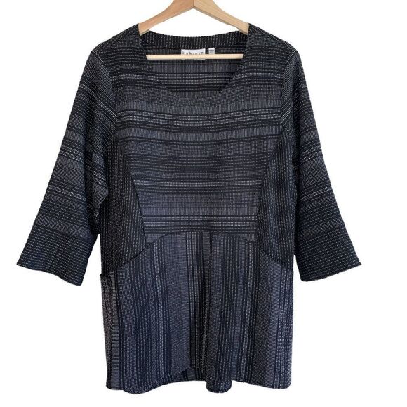 Habitat Stripe Pocket Black  Top - Picture 1 of 7